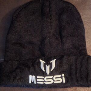 Black Lionel Messi Winter Hat Tuque Beanie - Small